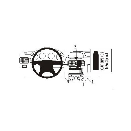 Brodit ProClip Angel Mount high, Subaru Forester 03-07