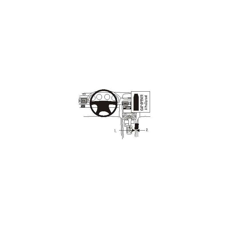 Brodit ProClip Console Mount Subaru Forester 2003-2007 Brodit ProClip Console Mount Subaru Forester 2003-2007