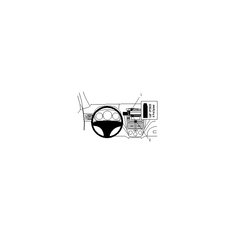 Brodit ProClip Center Mount Subaru Forester/Impreza 08-12 Brodit ProClip Center Mount Subaru Forester/Impreza 08-12