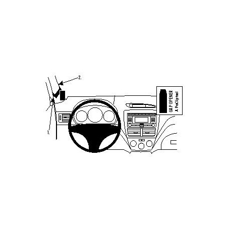 Brodit ProClip Left mount, High - Subaru Impreza 2008-2012