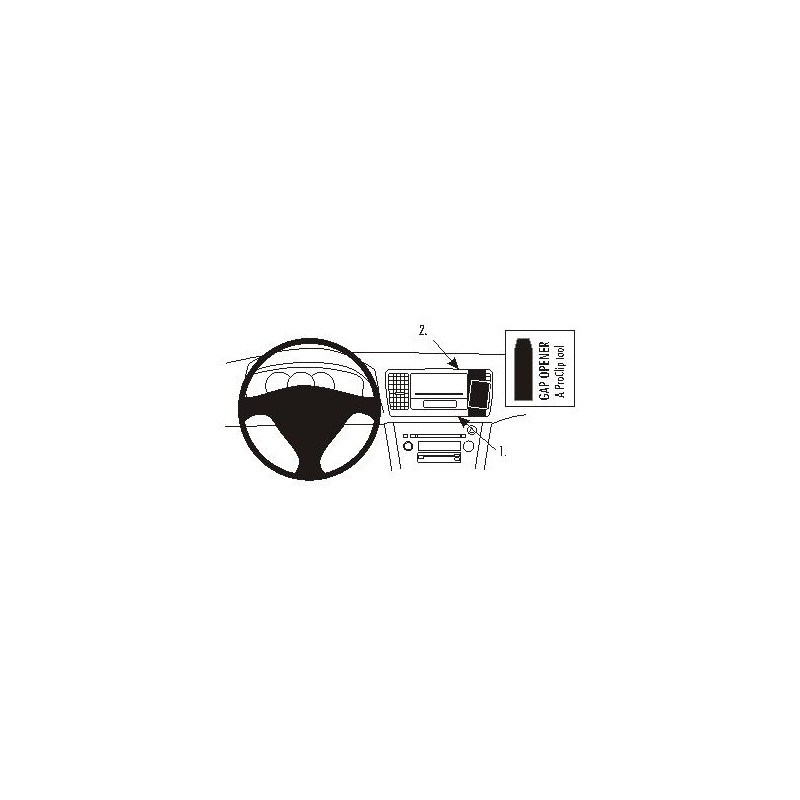 Brodit ProClip Angled mount High, Subaru Legacy/Outback 04-09 Brodit ProClip Angled mount High, Subaru Legacy/Outback 04-09
