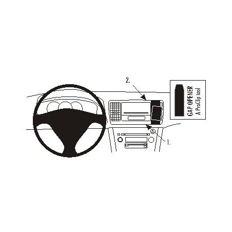 Brodit ProClip Angled mount High, Subaru Legacy/Outback 04-09