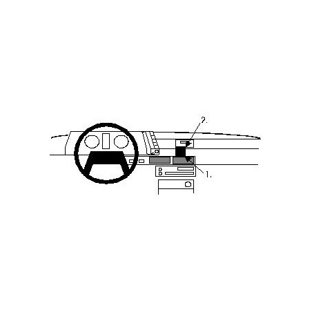 Brodit ProClip Center Mount Subaru Leone/Super Station 85-89