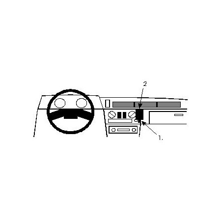 Brodit ProClip Angled Mount Subaru Pic-Up 1986-1989