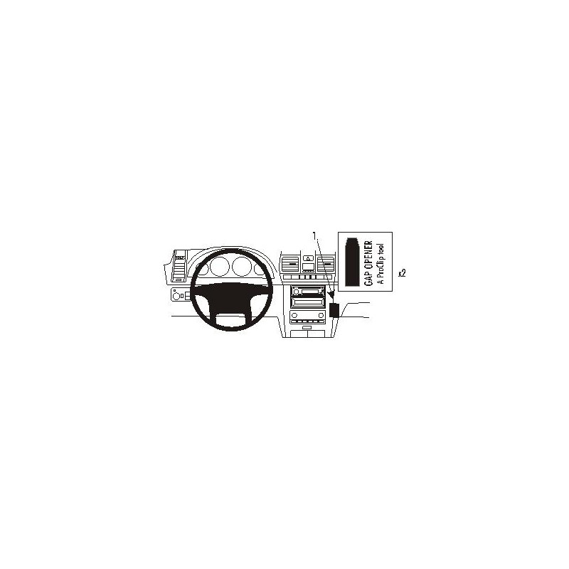 Brodit ProClip Angled mount - Ssang Yong Rexton 2005 Brodit ProClip Angled mount - Ssang Yong Rexton 2005