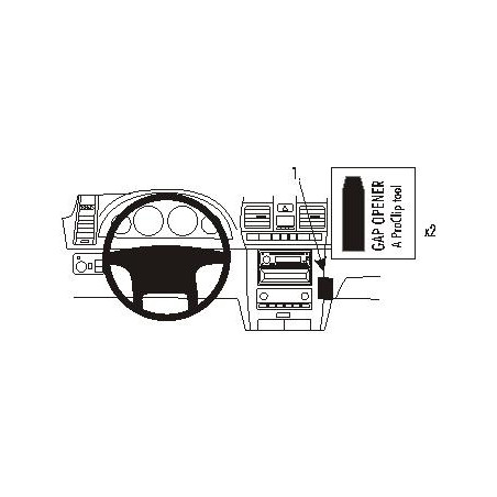 Brodit ProClip Angled mount - Ssang Yong Rexton 2005