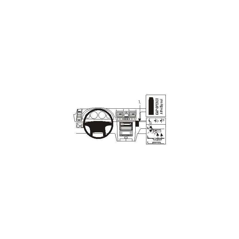 Brodit ProClip Angled mount - Ssang Yong Rexton 06-07 Brodit ProClip Angled mount - Ssang Yong Rexton 06-07