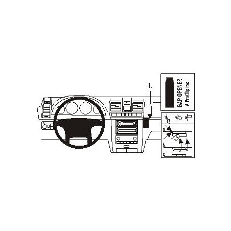Brodit ProClip Angled mount - Ssang Yong Rexton 06-07