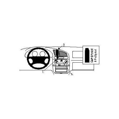 Brodit ProClip Center mount - Daewoo Lanos 1997-2003