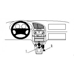 Brodit ProClip Console mount - Daewoo Lanos 1997-2003