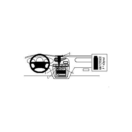 Brodit ProClip Center mount - Daewoo Leganza 1997-2004