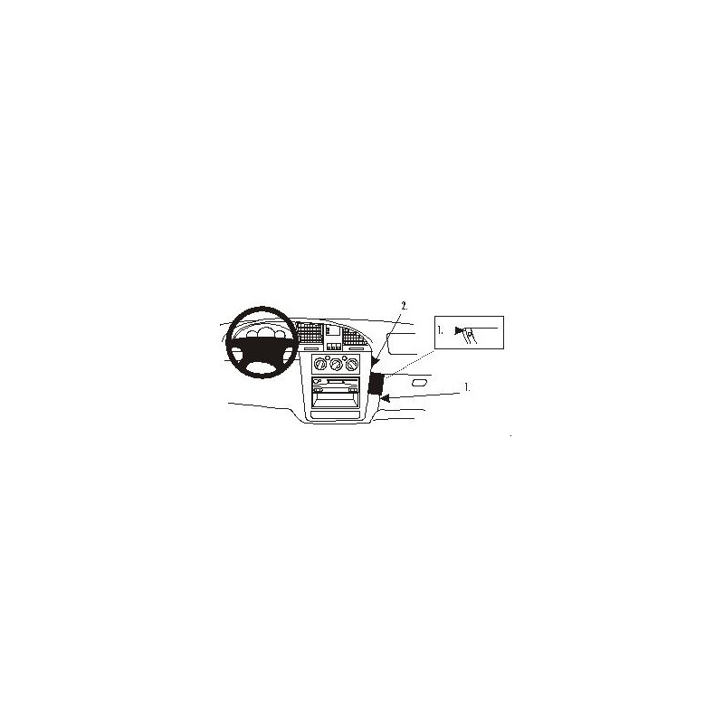 Brodit ProClip Angled Mount Daewoo Nubira 2000-2003