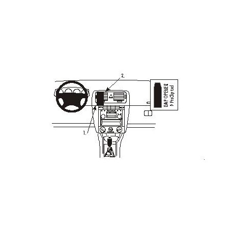 Brodit ProClip Center Mount - Skoda Fabia 2000-2007
