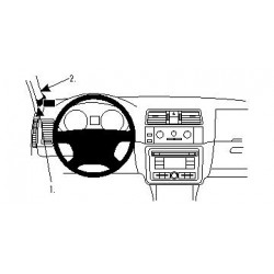 Brodit ProClip Left Mount Skoda Fabia/Roomster 08-15