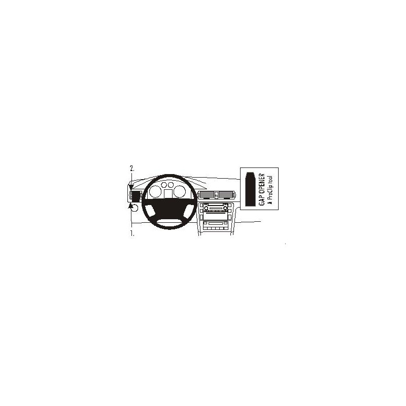 Brodit ProClip Left mount - Skoda Superb 2002-2008 Brodit ProClip Left mount - Skoda Superb 2002-2008