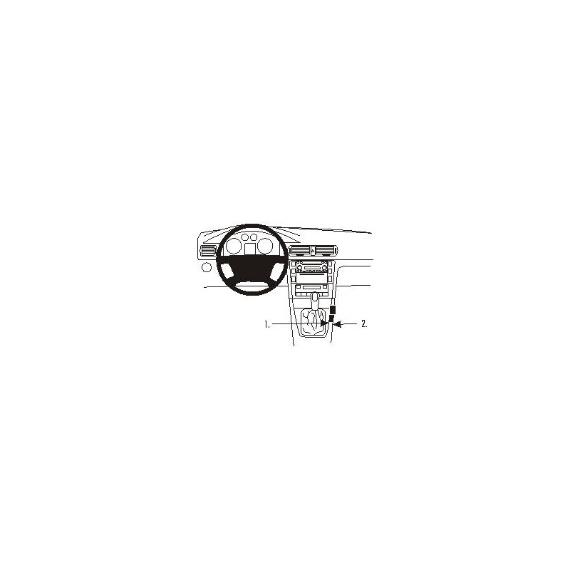 Brodit ProClip Angled mount, low - Skoda Superb 02-06 Brodit ProClip Angled mount, low - Skoda Superb 02-06