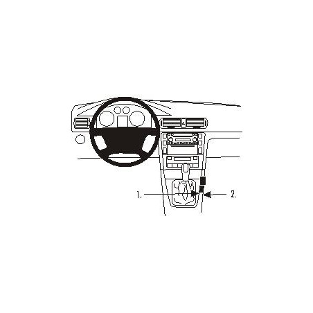 Brodit ProClip Angled mount, low - Skoda Superb 02-06