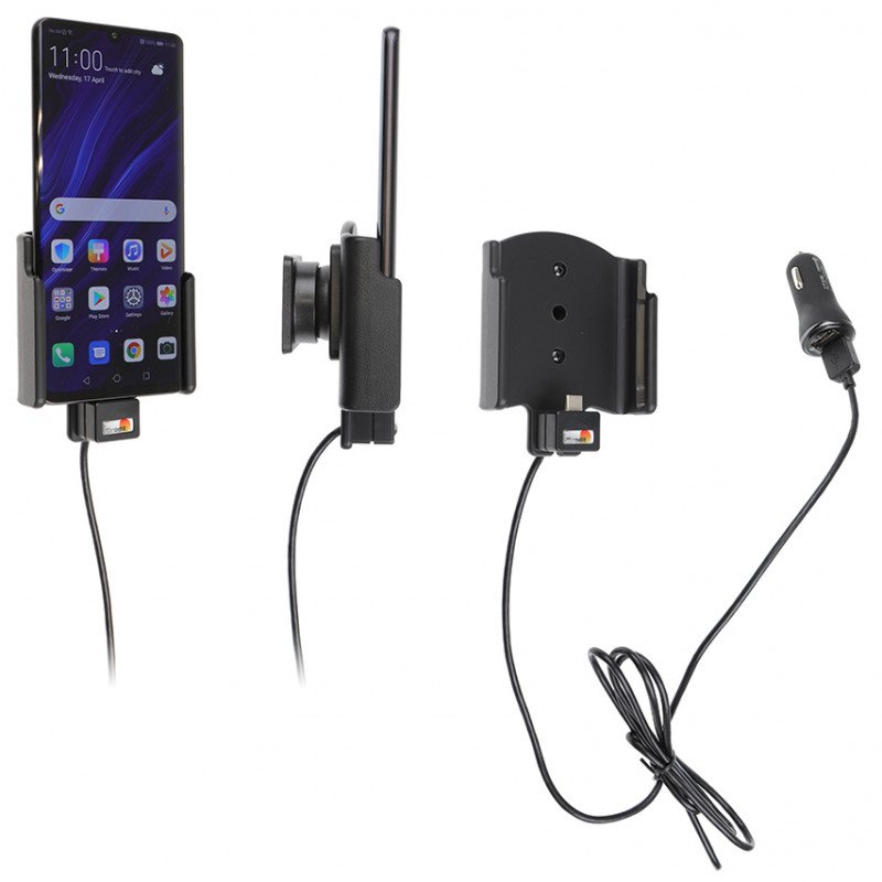 Brodit Aktiv holder Huawei P30 Pro m/USB