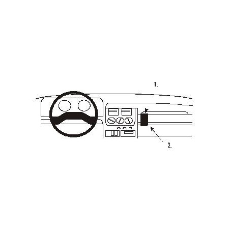 Brodit ProClip Angled mount - Peugeot 205 1988-1998