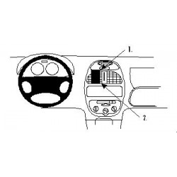 Brodit ProClip Center mount - Peugeot 206 1999-2008