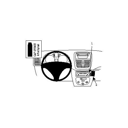 Brodit ProClip Angled mount - Peugeot 206+  2009-2013