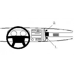 Brodit ProClip Angled mount - Volvo 480 ES 1986-1995