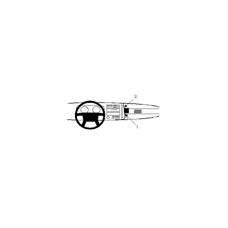 Brodit ProClip Angled mount - Volvo 480 ES 1986-1995 Brodit ProClip Angled mount - Volvo 480 ES 1986-1995