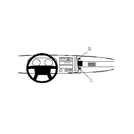 Brodit ProClip Angled mount - Volvo 480 ES 1986-1995