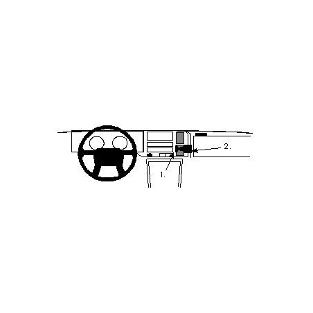 Brodit ProClip Angled mount - Volvo 440/460 1989-1996