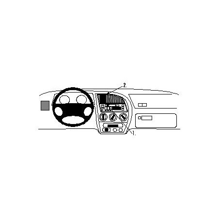 Brodit ProClip Center mount - Peugeot 306  1993-2002