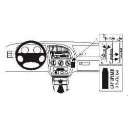Brodit ProClip Angled mount - Peugeot 306  1993-2002