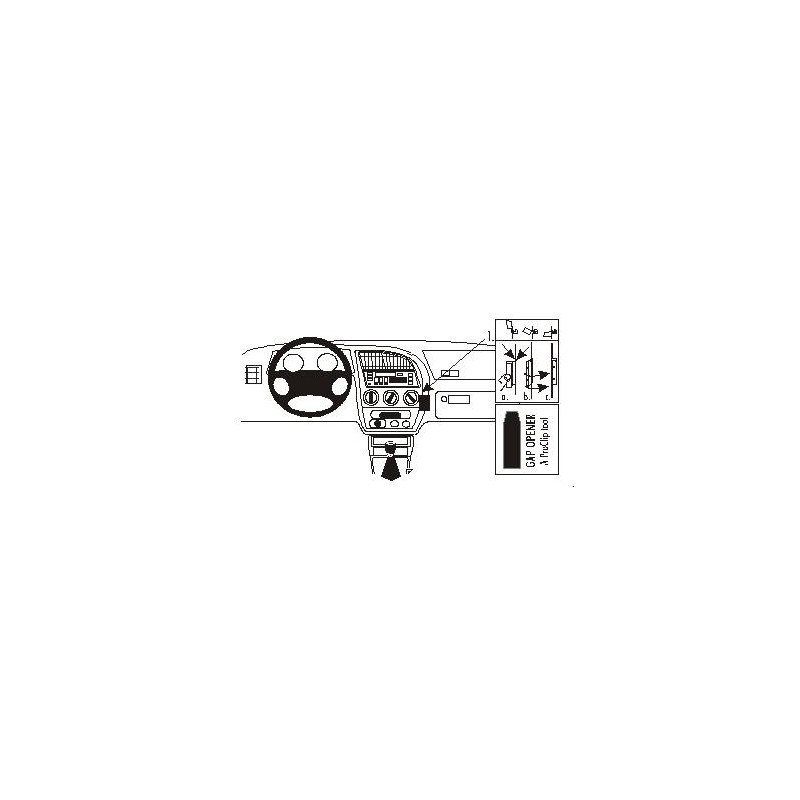 Brodit ProClip Angled mount - Peugeot 306 1993-2002 Brodit ProClip Angled mount - Peugeot 306 1993-2002