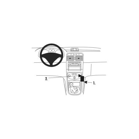 Brodit ProClip Angled mount, low - Peugeot 307 2001-2009