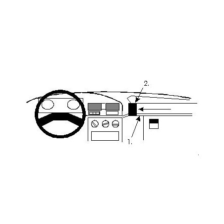 Brodit ProClip Angled mount - Peugeot 309 1990-1993