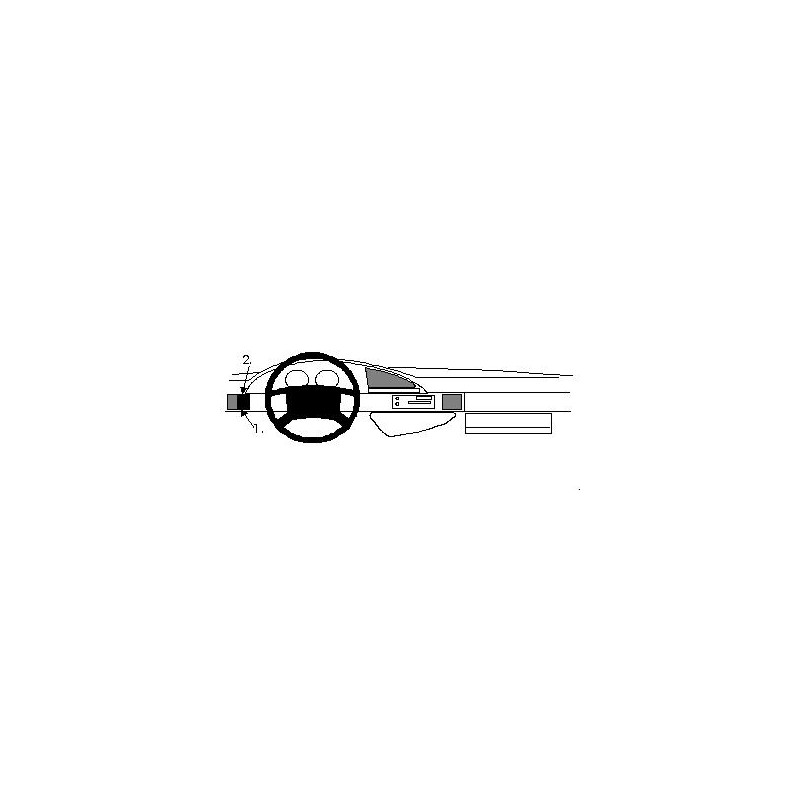 Brodit ProClip Left Mount Citroen/Fiat/Lancia/Peugeot div 95-06