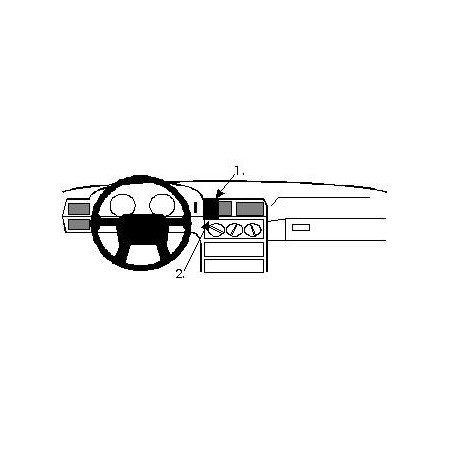 Brodit ProClip Center mount, big - Volvo 850 1992-1997