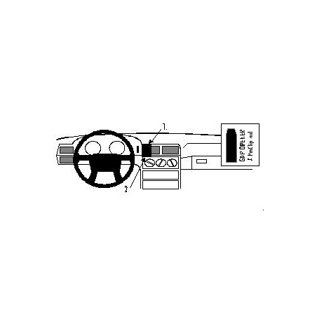 Brodit ProClip Center mount, no tape - Volvo 850 92-97