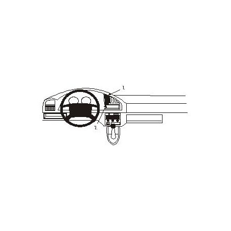 Brodit ProClip Center mt Citroen Berlingo/Peugeot Partner 97-02