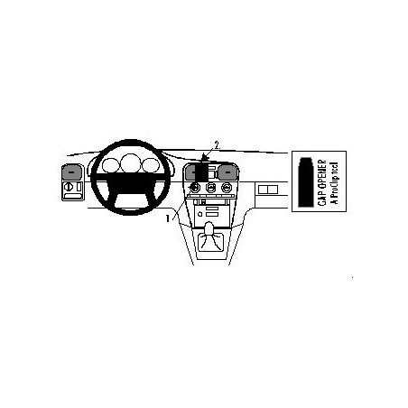 Brodit ProClip Center mount - Volvo S40/V40 96-00