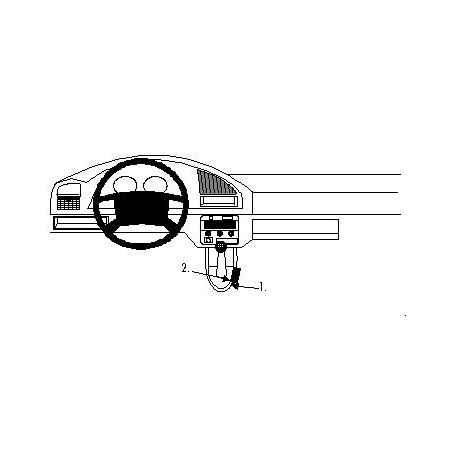 Brodit ProClip Console - Citroen Berlingo/Peugeot Partner 97-02