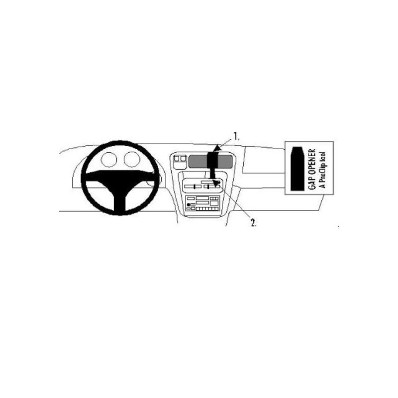 Brodit ProClip Center Mount - Toyota 4Runner 1996-1998 Brodit ProClip Center Mount - Toyota 4Runner 1996-1998