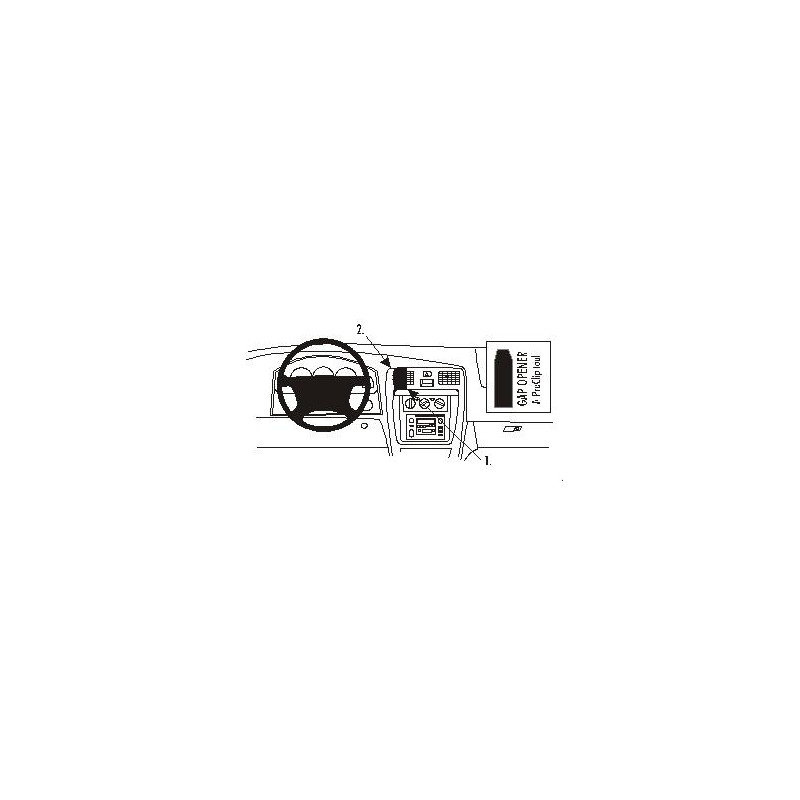 Brodit ProClip Center Mount - Toyota 4Runner 1999-2002 Brodit ProClip Center Mount - Toyota 4Runner 1999-2002