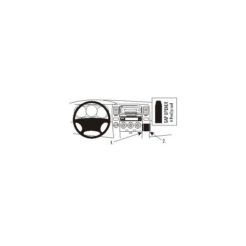 Brodit ProClip Angled Mount - Toyota 4Runner 2003-2009
