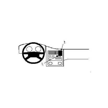 Brodit ProClip Angled mount - Toyota Carina 1992-2000