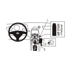 Brodit ProClip Angled mount - Toyota Celica 2000-2004