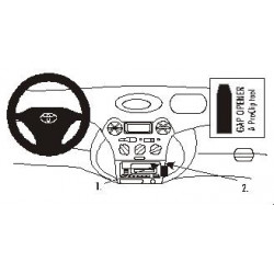 Brodit ProClip Angled mount - Toyota Echo 2001-2005