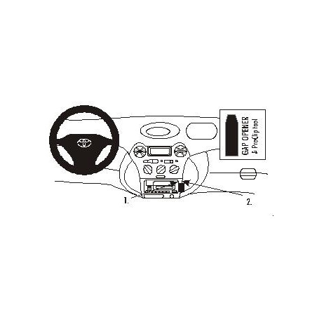 Brodit ProClip Angled mount - Toyota Echo 2001-2005