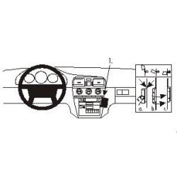 Brodit ProClip Angled mount - Volvo S40/V40 96-00