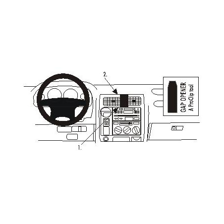 Brodit ProClip Center mount - Toyota LandCruiser 90 1997-2002