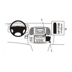 Brodit ProClip Angled mount - Toyota LandCruiser 100 02-07